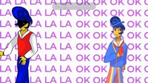 ok ok la la la la мем (Фон не мой)