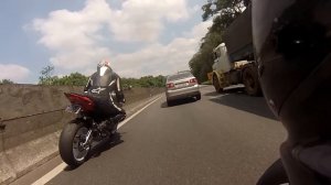 Lamborghini Aventador e o pega das motos S1000RR vs ZX10R 06