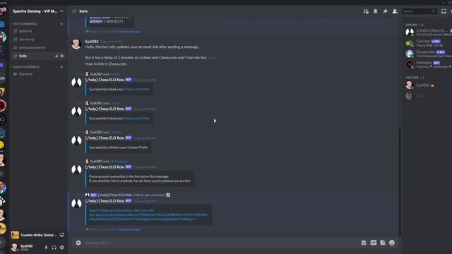 NSD Open Source Chess ELO Role Discord Bot!
