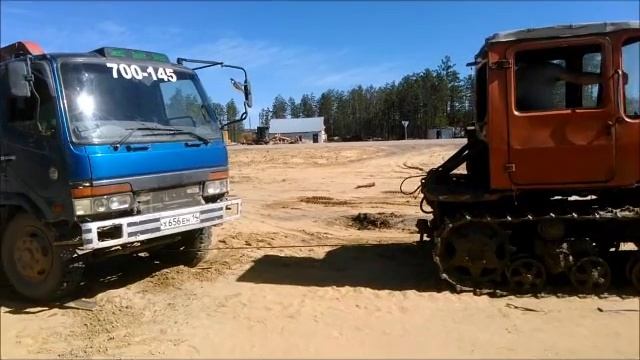 дт-75 тянет hino смотреть онлайн