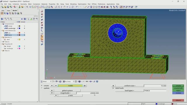 Topology Optimization using Hypermesh [Optistruct Tutorial]