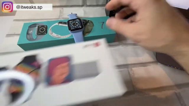 PRODUTOS ALIEXPRESS - UNBOXING | SmartWatches IWO N76 e IWO D7 Pro + Suporte 3 em 1 para Celular. смотреть онлайн