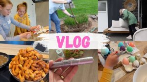 VLOG🇩🇪: НАПЕКЛА КРЕБЛЕЙ/ 🐰КРАСИМ ЯЙЦА 🥚🐰/ДЕЛИМ КУСТ 🌳