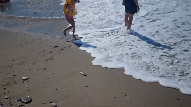 Beach from the Raymar Resot Hotel Antalya/Manavgat смотреть онлайн