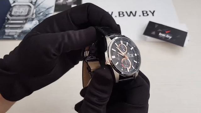 Часы мужские EFB-560SBL-1A- обзор наручных часов смотреть онлайн