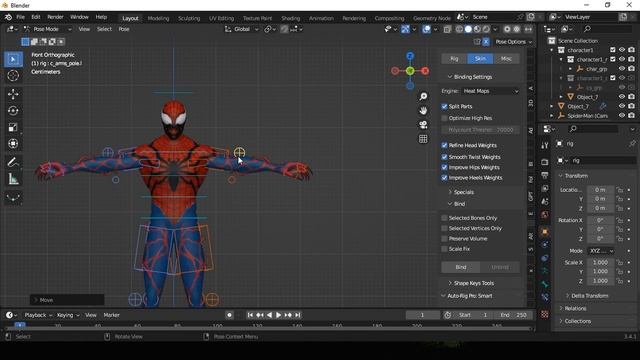 How to Change A Pose Character to T Pose in Blender! смотреть онлайн