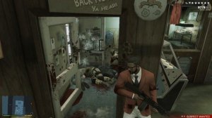 GTA V Franklin Yellow Jack Bar Rampage+ Six Star Escape (RDE 3.1.1)