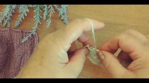 Плотный теневой узор спицами