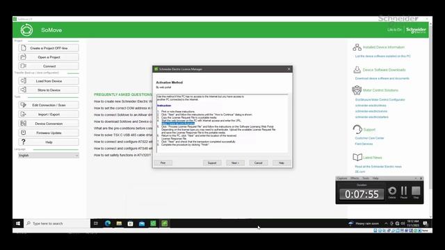 How to Activate SoMove Without Internet access | Schneider Electric смотреть онлайн