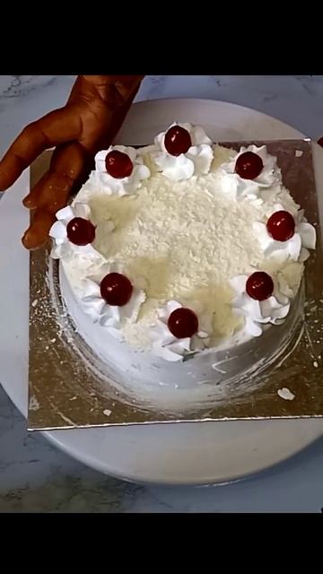 # white forest cake 🎂#cake design 🎂#Shorts смотреть онлайн