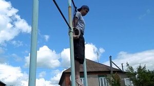 Выход на две руки на кольцах, или выход силой