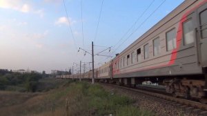 Электровоз ЧС4Т-614 с поездом №478 Челябинск — Адлер