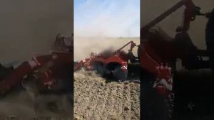 Дисковая борона Unia 3 метра с трактором МТЗ 15/23