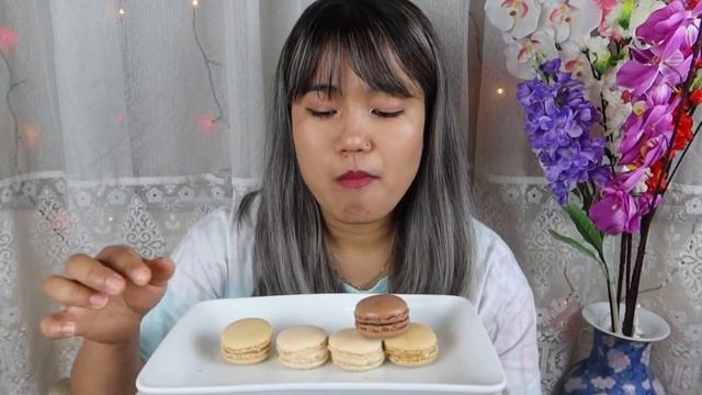 ASMR MACARONS *Soft Chewy Eating Sounds|| Real Eating Sound Mukbang || YBAA EATs