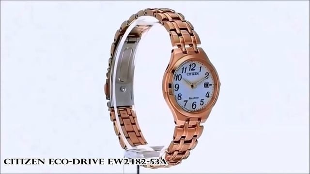 Citizen Women's Eco Drive EW2482-53A Quartz Stainless Steel Casual Watch смотреть онлайн