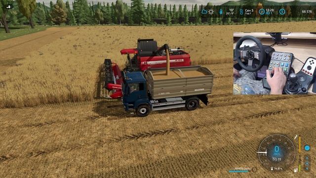 🎑 Агро Фирма #Вantikow очередной день. Уборка зерновых. Последнее поле. #стрим 17 Farming Simulator смотреть онлайн