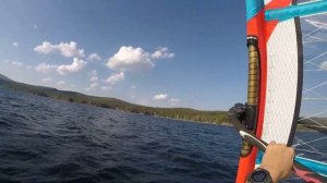 Глиссирование на виндсерфинге - закрытие летнего сезона 2022 на озере Тургояк