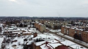 Белополье с высоты / Білопілля з висоти / Bilopillya from a height / 4K