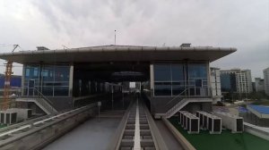 RailWay. Ride on Incheon Airport Maglev Train / Поездка на поезде Маглев. Поезд на магнитной подушк