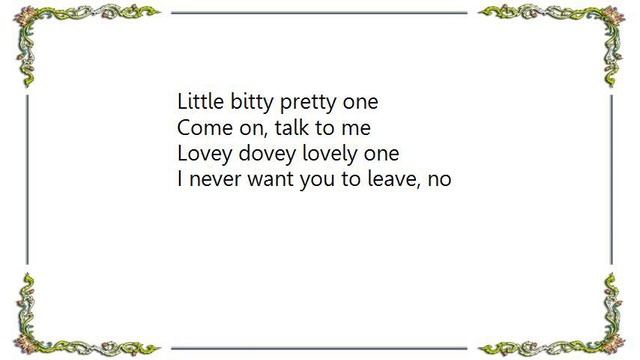 Cliff Richard - Little Bittty Pretty One Lyrics смотреть онлайн