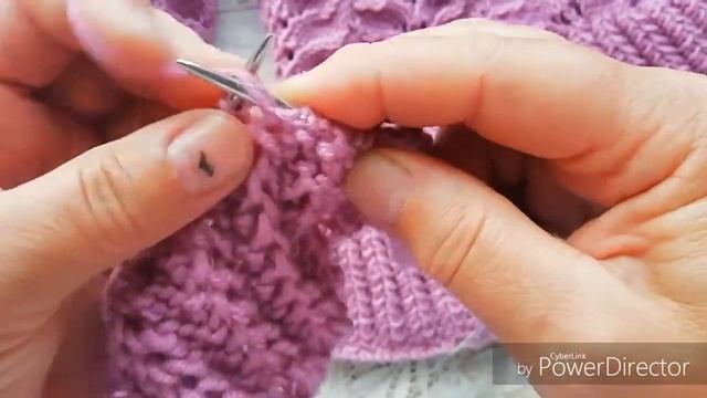 Вяжем узоры для пуловера спицами. смотреть онлайн