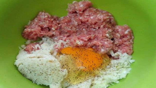 Зразы с зелёным луком