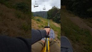 Спуск с горы Mracny vrch. Не для слабонервных!