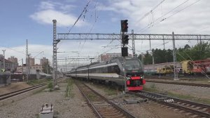 Электропоезд ЭП2ДМ-0240 (ЦППК) пригородный поезд №7432/7431 Апрелевка - Железнодорожная.