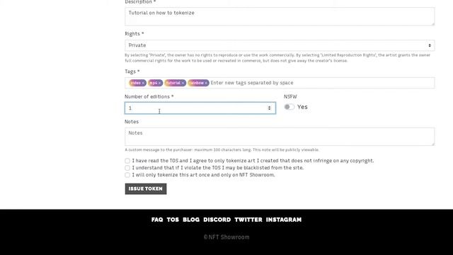 Tutorial: Tokenize, add an unlockable and list art for sale on NFT Showroom смотреть онлайн