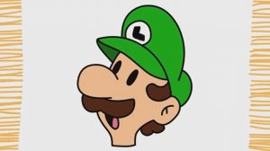 Как нарисовать ЛУИДЖИ в SUPER MARIO BROS