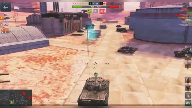 WOT Blitz Leopard 1 таранит как Maus.Mad Games. смотреть онлайн