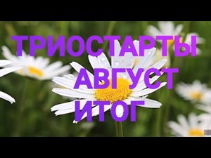 #триостарты_август Триостарты- Август/ ИТОГ