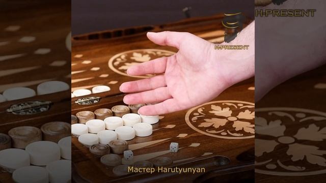 Нарды резные Агнес "Взгляд Орла" большие 60, Harutyunyan смотреть онлайн