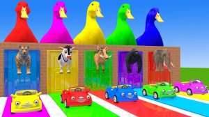 ДРУЖНЫЕ ЖИВОТНЫЕ ПРОХОДЯТ ЗАДАНИЕ И КАТАЮТСЯ НА МАШИНКАХ