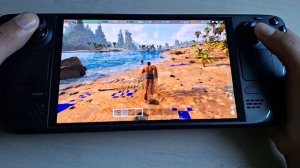 Steam Deck OLED / ARK: Survival Ascended / Improved FPS with Frame Generation Mod / FREE Mod