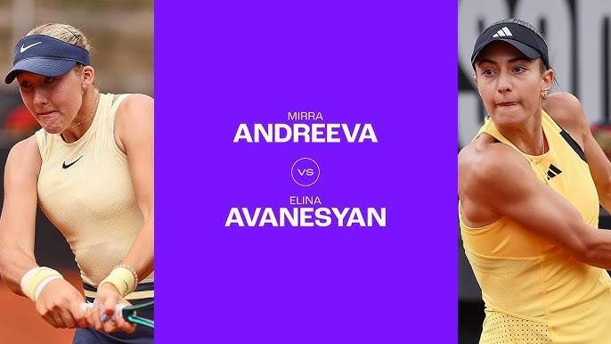 17.04.24. Элина Аванесян - Мирра Андреева. WTA Rouen. Elina Avanesyan - Mirra Andreeva