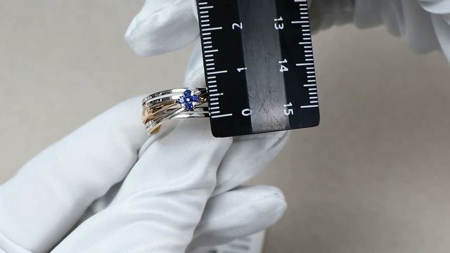 Золотое кольцо AQUAMARINE с сапфиром 963845кс смотреть онлайн