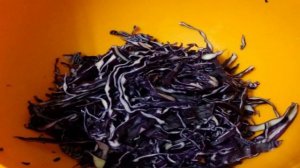 Салат из краснокочанной капусты и редиса