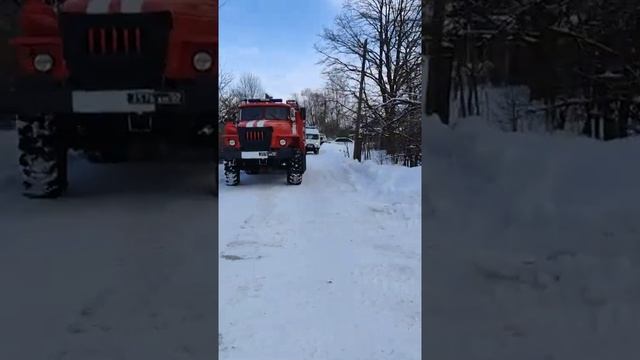 Пожар на улице Льва Толстого, дом 9 в городе Починок 7 февраля 2023 года смотреть онлайн