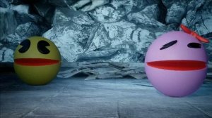 PACMAN & MS-PACMAN VS ROBOT PACMAN ON THE SNOWY ISLAND