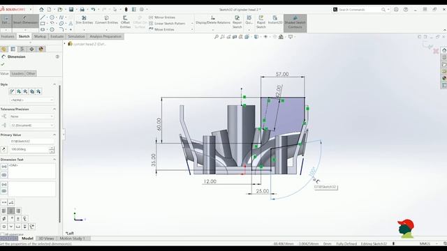 Solidworks Tutorials | Engine Parts | Cylinder Head смотреть онлайн
