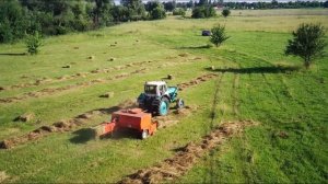 ЮМЗ Тюкуємо сінце Куму  Прес Сіпма шпарить  Sipma z224 Погода наладилась