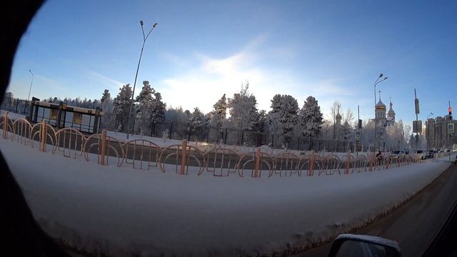 Action cam Sony fdr-x1000v 4K - test video | Surgut -20C