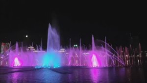 Фонтан на набережной Челябинска