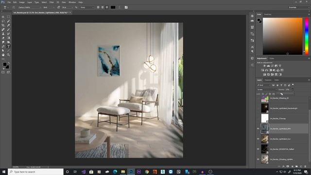 3ds Max Tutorial :Realistic Interior in 3ds max[Corona Renderer]:Part 3 Rendering and PostProductio