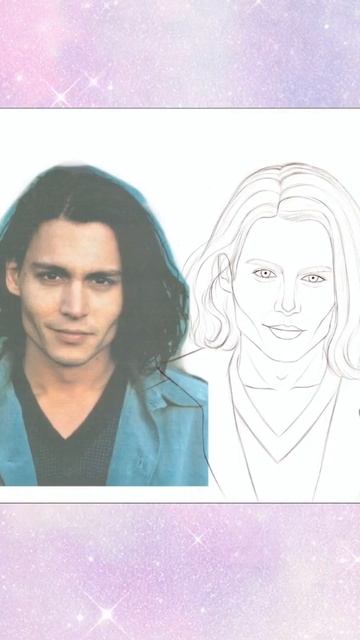 #shorts Johnny Depp | Digital Art | Procreate Speedpaint смотреть онлайн