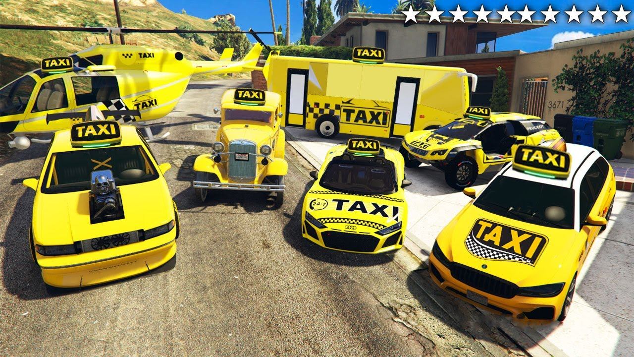 Я УГНАЛ РЕДКИЕ ТАКСИ ТАЧКИ ИЗ РЕАЛЬНОЙ ЖИЗНИ В ГТА 5 смотреть онлайн