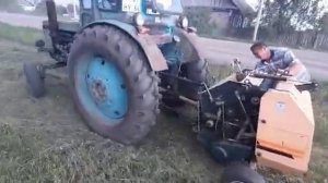 Трактор т 40 и мини пресс подборщик 0850