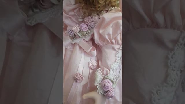 Большая фарфоровая кукла. Авторская винтажная кукла коллекционная . Кукла Викторианский стиль