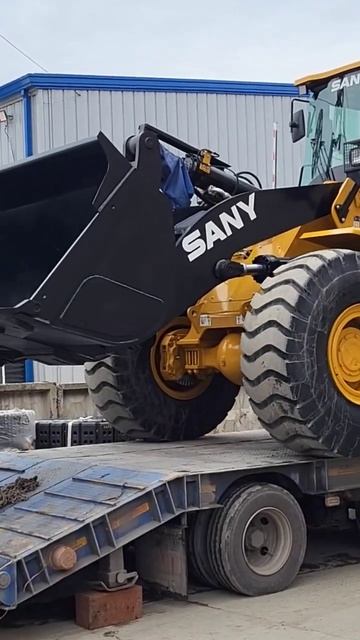 #Фронтальный погрузчик SANY SW955 K1 погрузка на трал